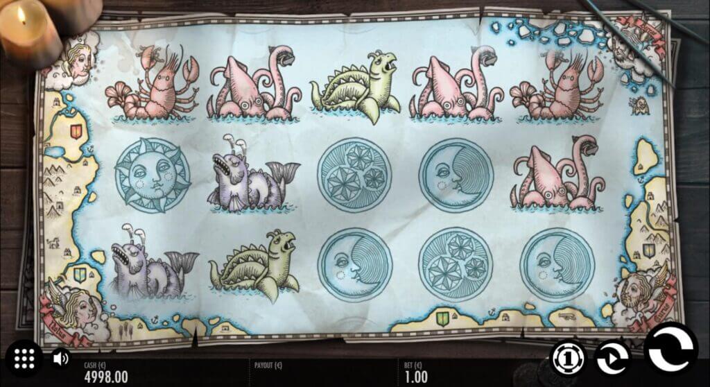 Die Symbole von 1429 Uncharted Seas stellen vor allem Seeungeheuer dar