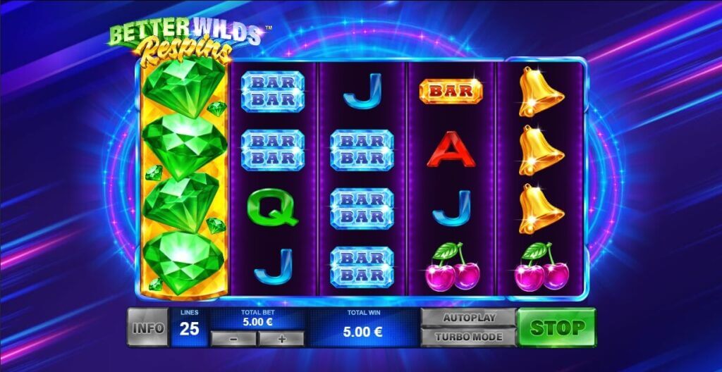 Während der Better Wilds Respins wandert und erweitert sich das Wild