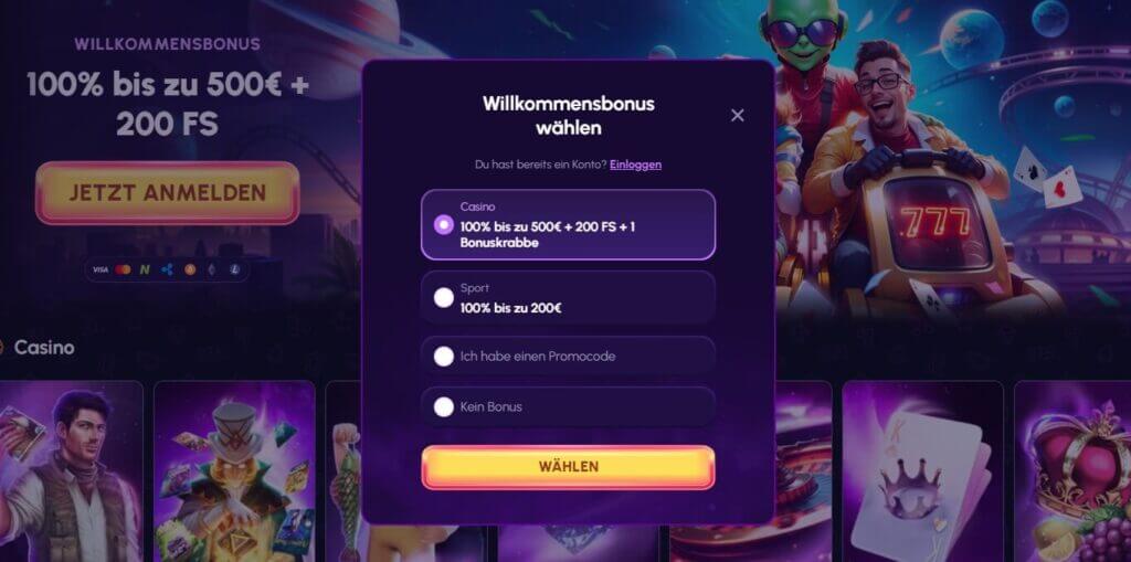 Die Registrierung bei NovaJackpot