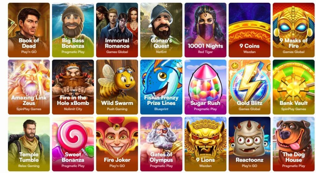 Slots bei Instaspin