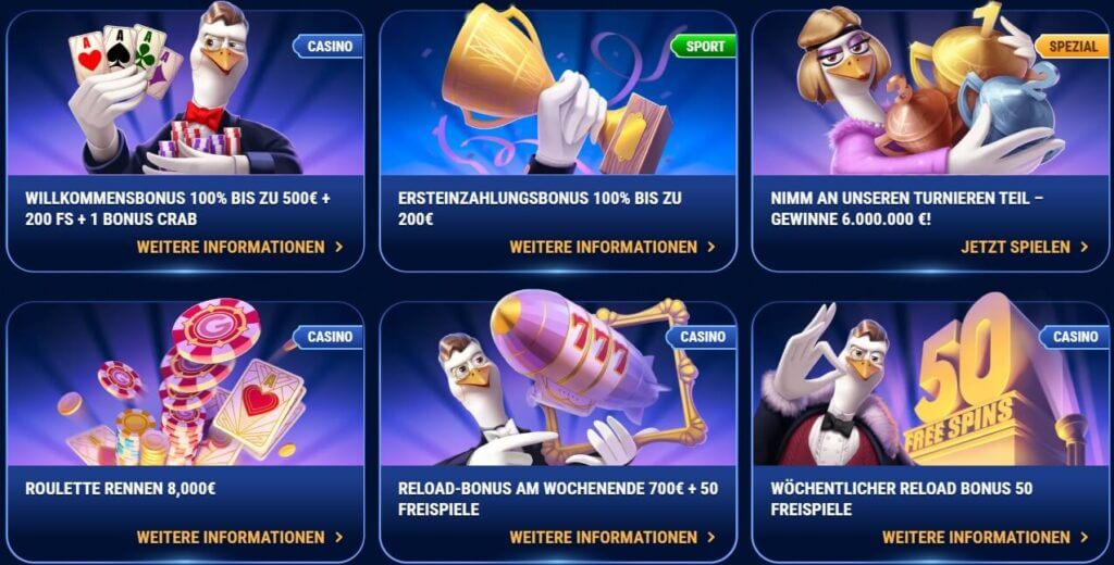 Das Bonusangebot des WinGaga Casinos