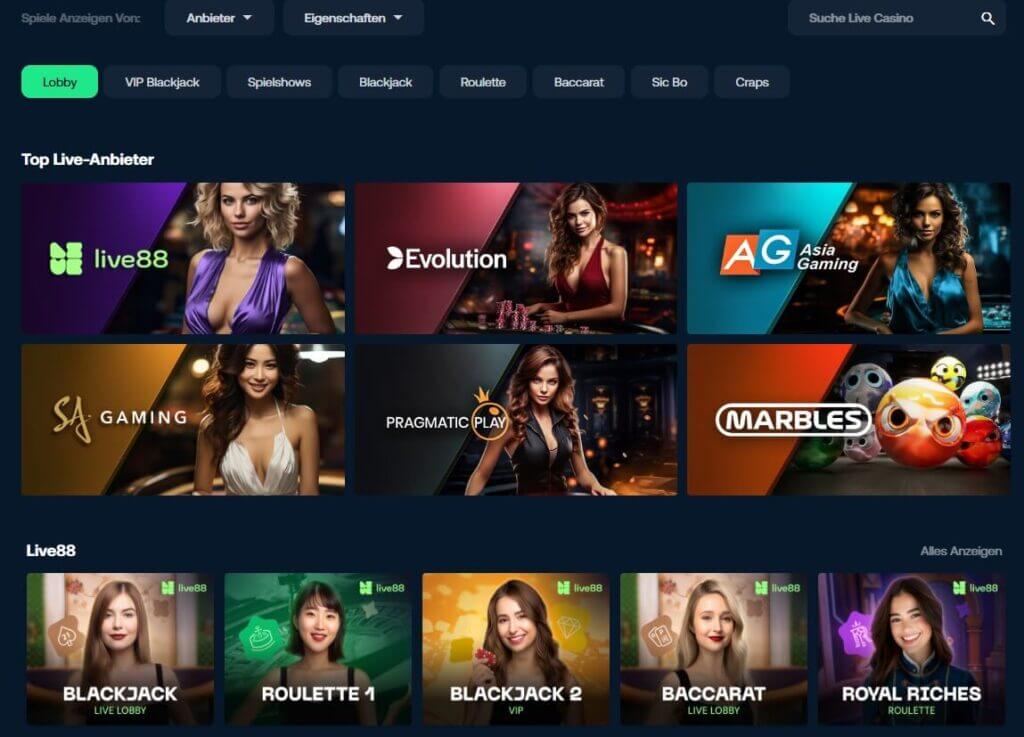 Betpanda Live Casino