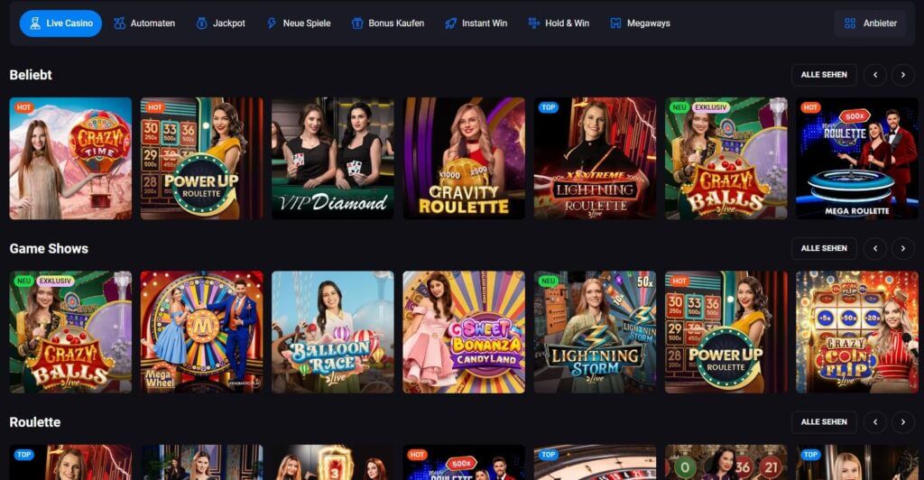 LuckyVibe Live Casino