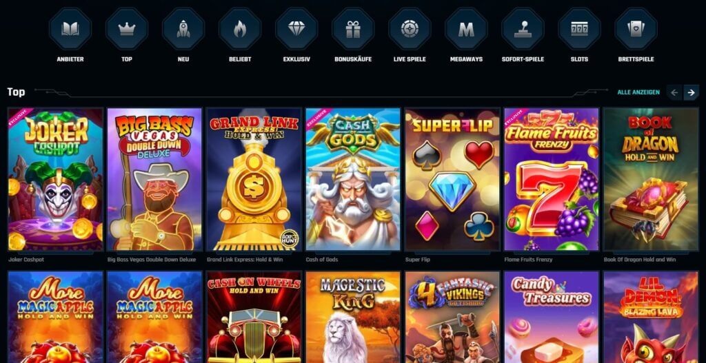 Slots im Ninlay Casino