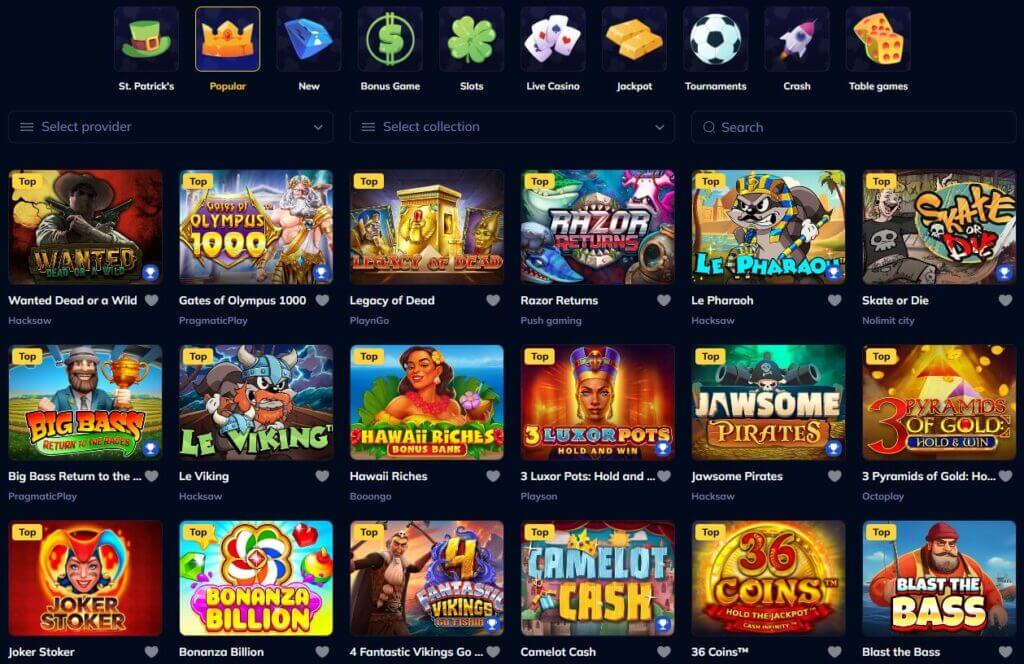 Slots im Rio Ace Casino