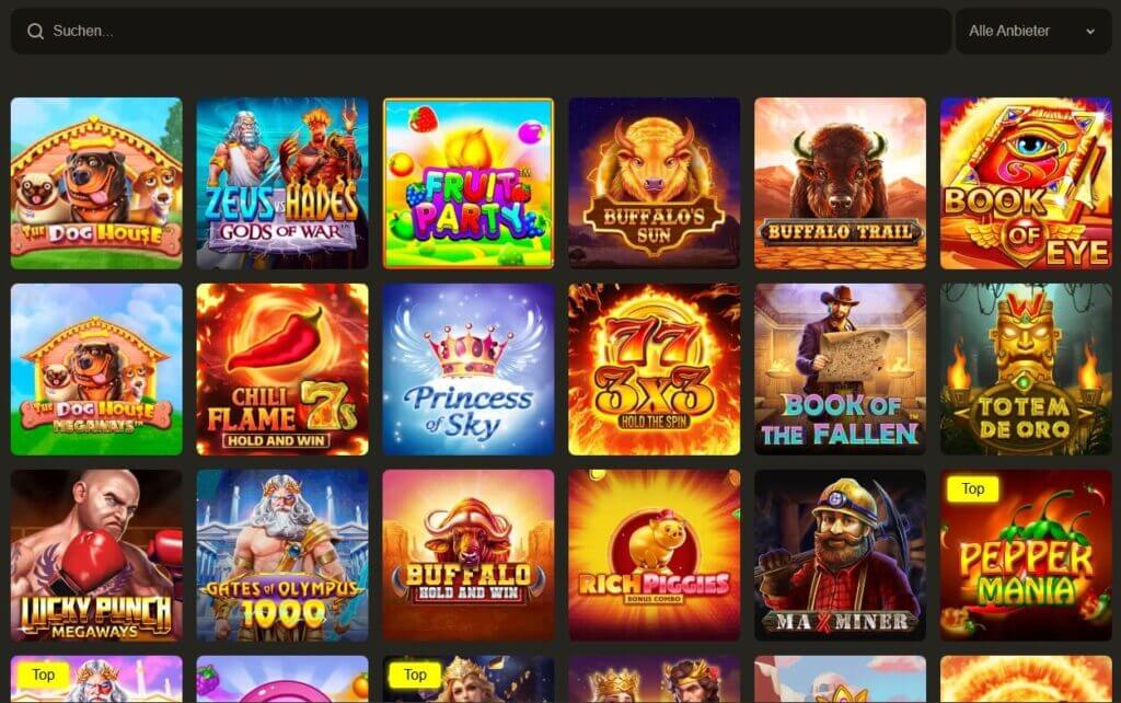Slots im RX Casino