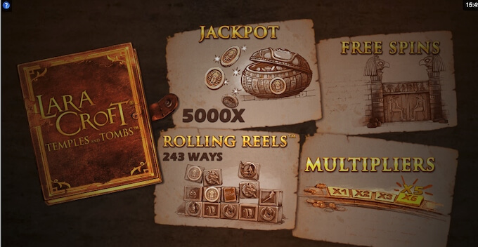 Lara Croft Slot Features Bild Lara Croft Slot Features
