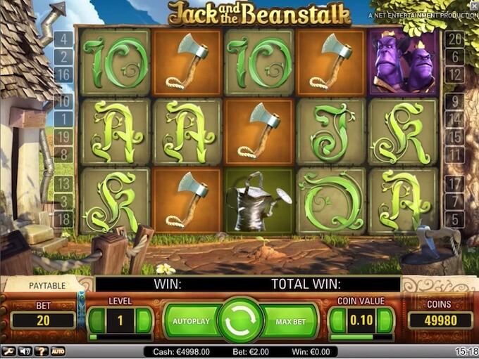 Jack and the Beanstalk Spielautomat Bild Jack and the Beanstalk Spielautomat