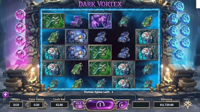 Dark Vortex Slot Bonus Spielfeld Bild Dark Vortex Slot Bonus Spielfeld