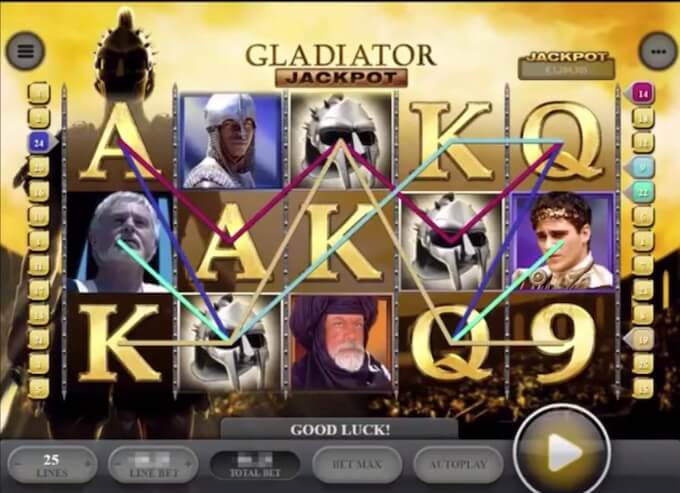 Gladiator Spielautomat Spielfläche Bild Gladiator Spielautomat Spielfläche