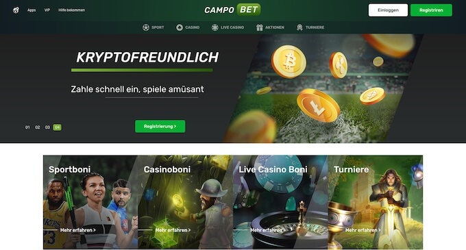 Campobet Casino Hauptseite Bild Campobet Casino Hauptseite