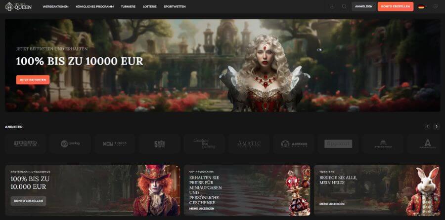 Das Spades Queen Casino heißt Sie willkommen
