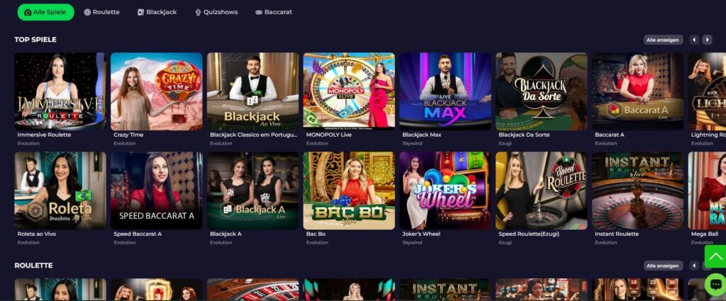 Spinoloco Live Casino