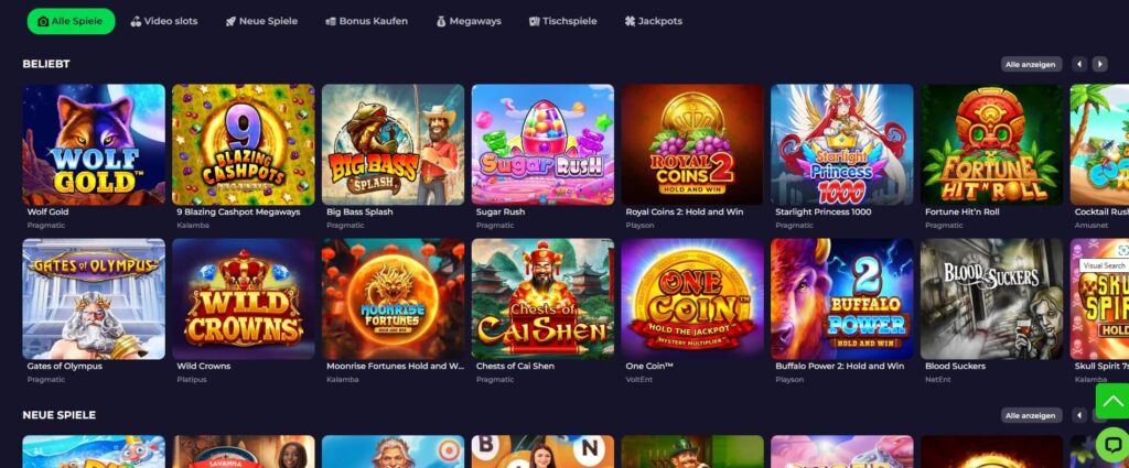 Slots im Spinoloco Casino