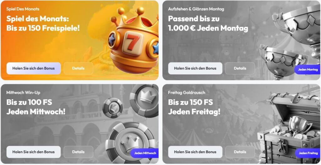 Das Bonusangebot des Spinrise Casinos