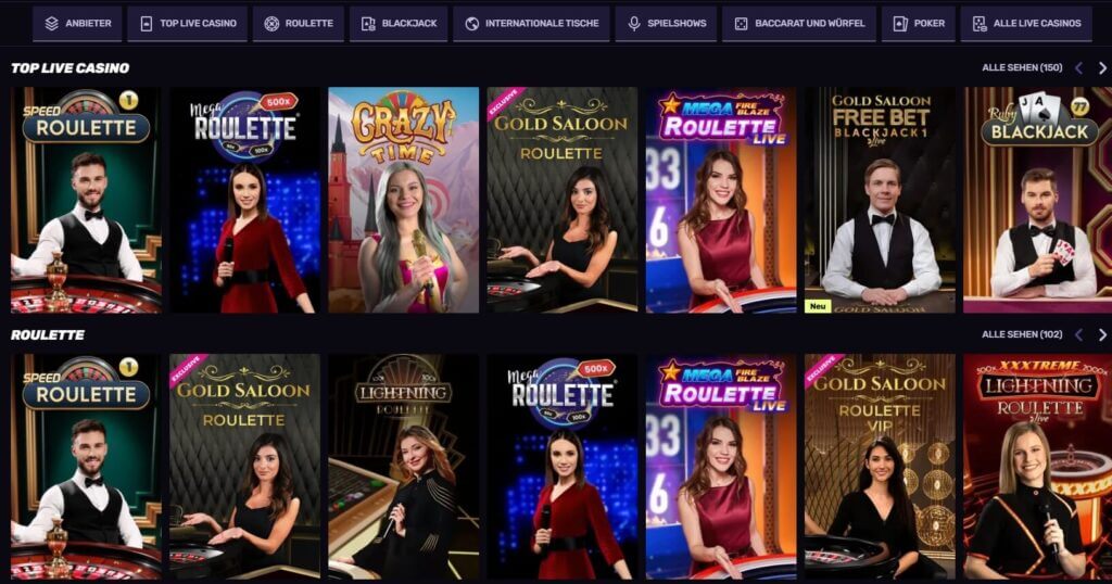 Sportuna Live Casino