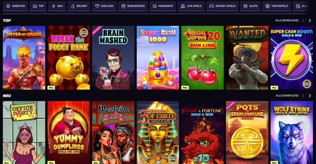 Slots im Sportuna Casino