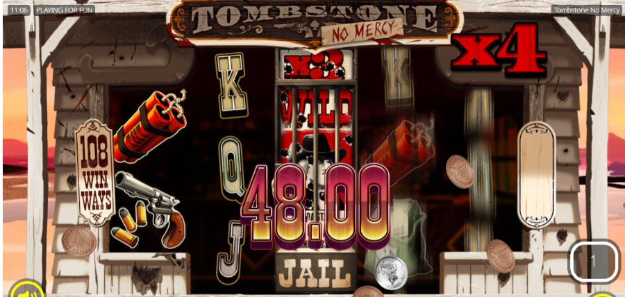 Ein kleiner Gewinn bei den Tombstone: No Mercy Freispielen