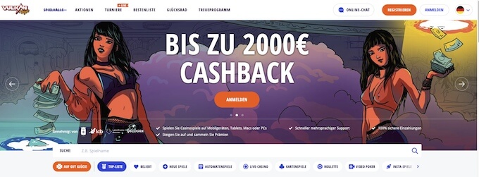 Vulkan Vegas Casino Vulkan Vegas Bonus