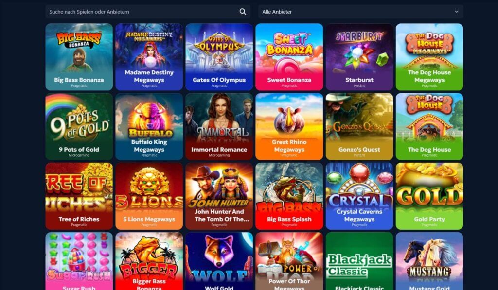 Slots im Winzter Casino